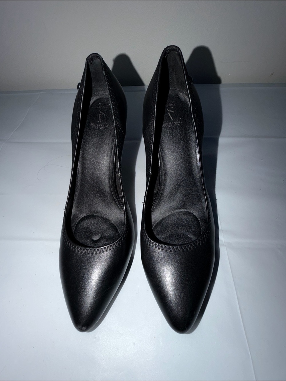 Simply Vera Vera Wang Black Pointed-Toe High Heels